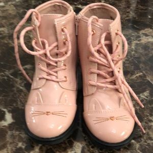 Children’s place pink boots never used sz 10